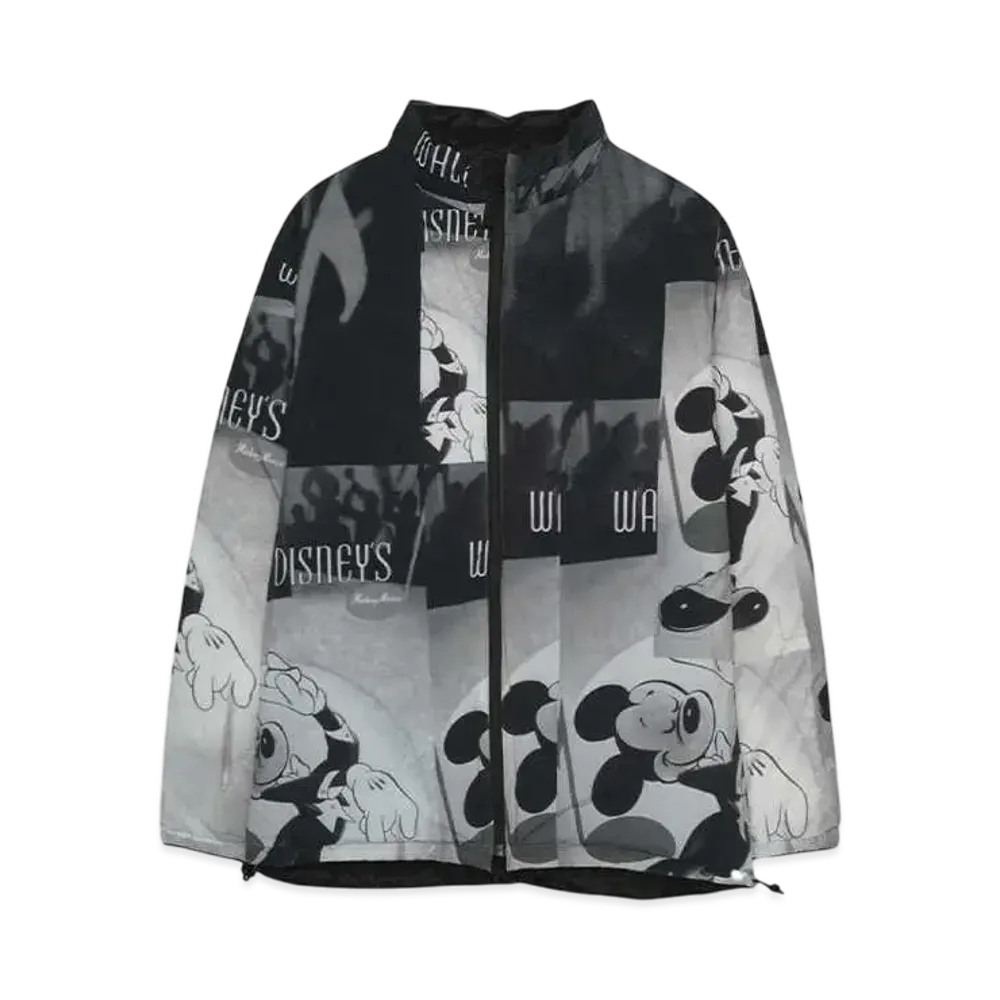 DISNEY x PORTER CLASSIC V/P PC LINER NYLON COLLECTION ZIP UP JACKET /DISNEY MICKEY MOUSE "BLACK"