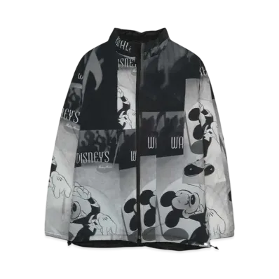 DISNEY x PORTER CLASSIC V/P PC LINER NYLON COLLECTION ZIP UP JACKET /DISNEY MICKEY MOUSE "BLACK"