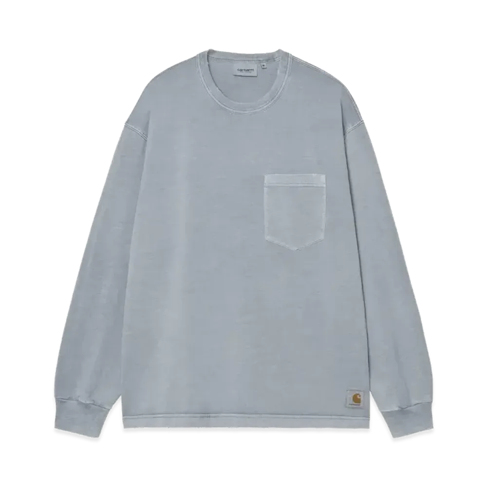 Carhartt WIP L/S Torion Pocket T-Shirt "Office Blue(Grind Wash)"