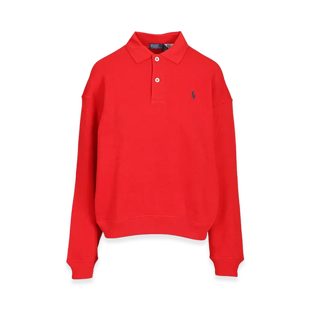Polo Ralph Lauren Women's Long-Sleeved Polo Shirt "Red"