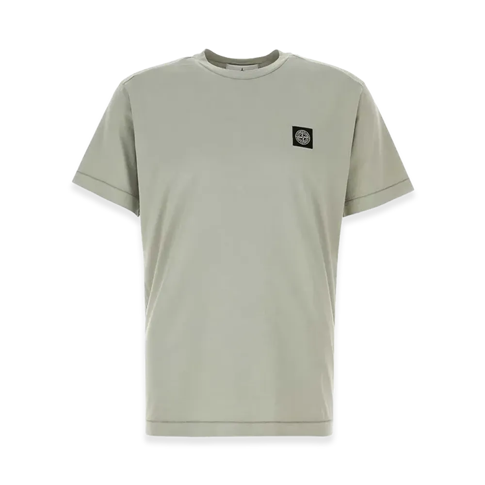Stone Island Slim Fit Cotton Jersey T-Shirt With Compass Patch "Green"