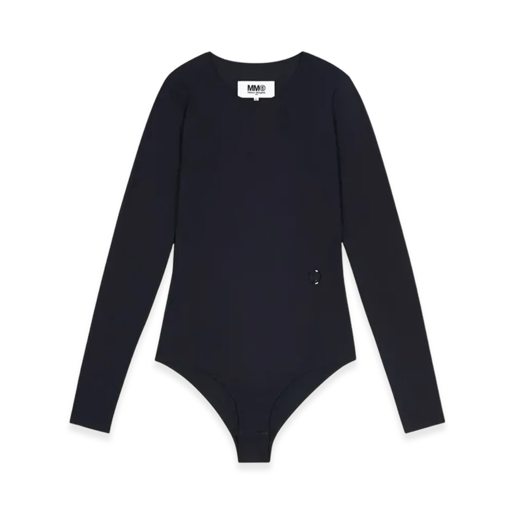 MM6 Maison Margiela Women's Long Sleeve Bodysuit "Black"