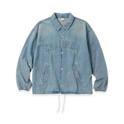 Champion Coach Jacket 25SS "Stonewashed Blue"