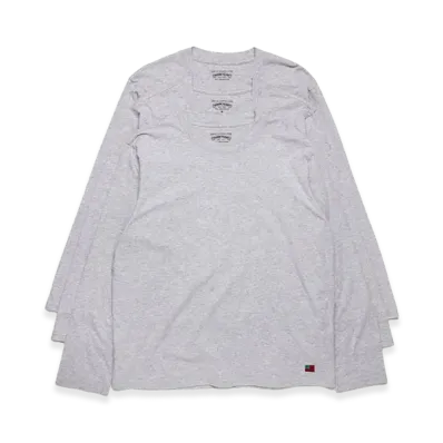 DENIM TEARS DT Flag 3-Pack Long Sleeve Tee "Grey"