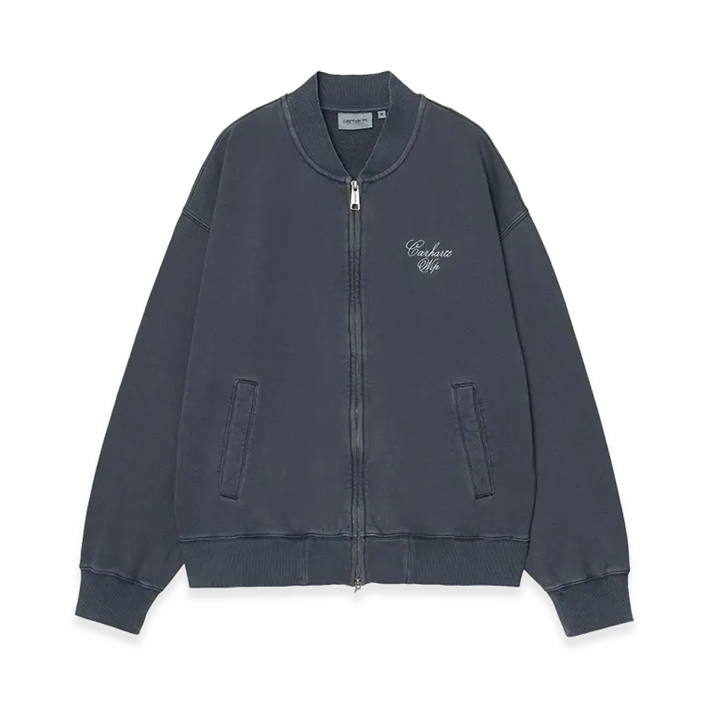 Carhartt WIP Longhand Bomber "Carbon/White/Garment Dyed"