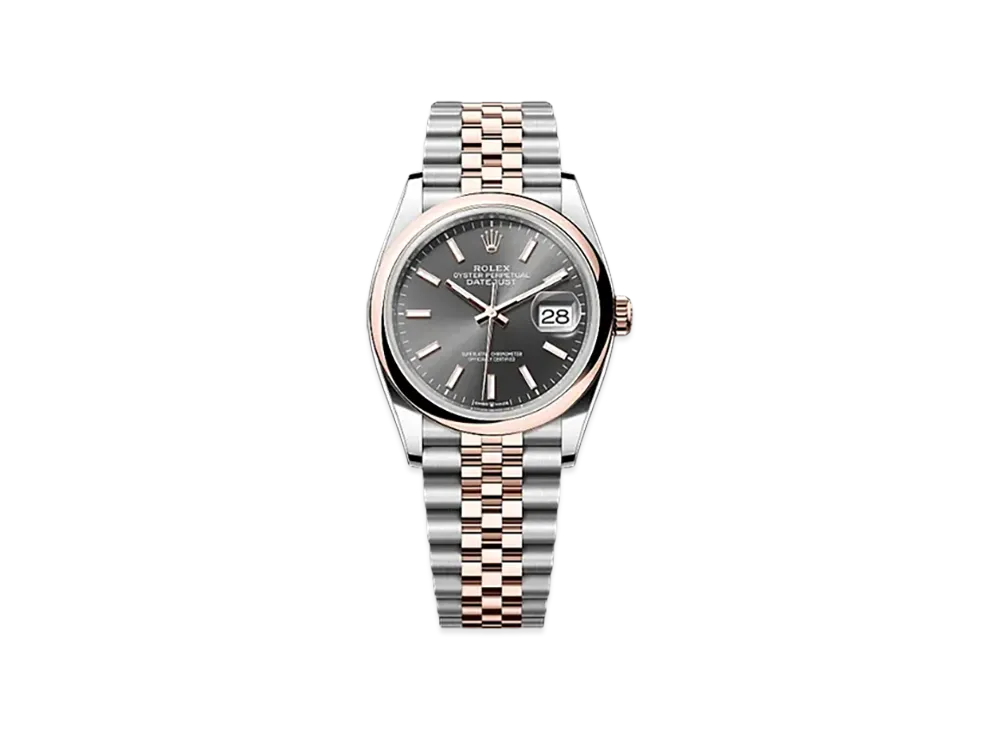 ROLEX Datejust 36 Oystersteel "Charcoal"