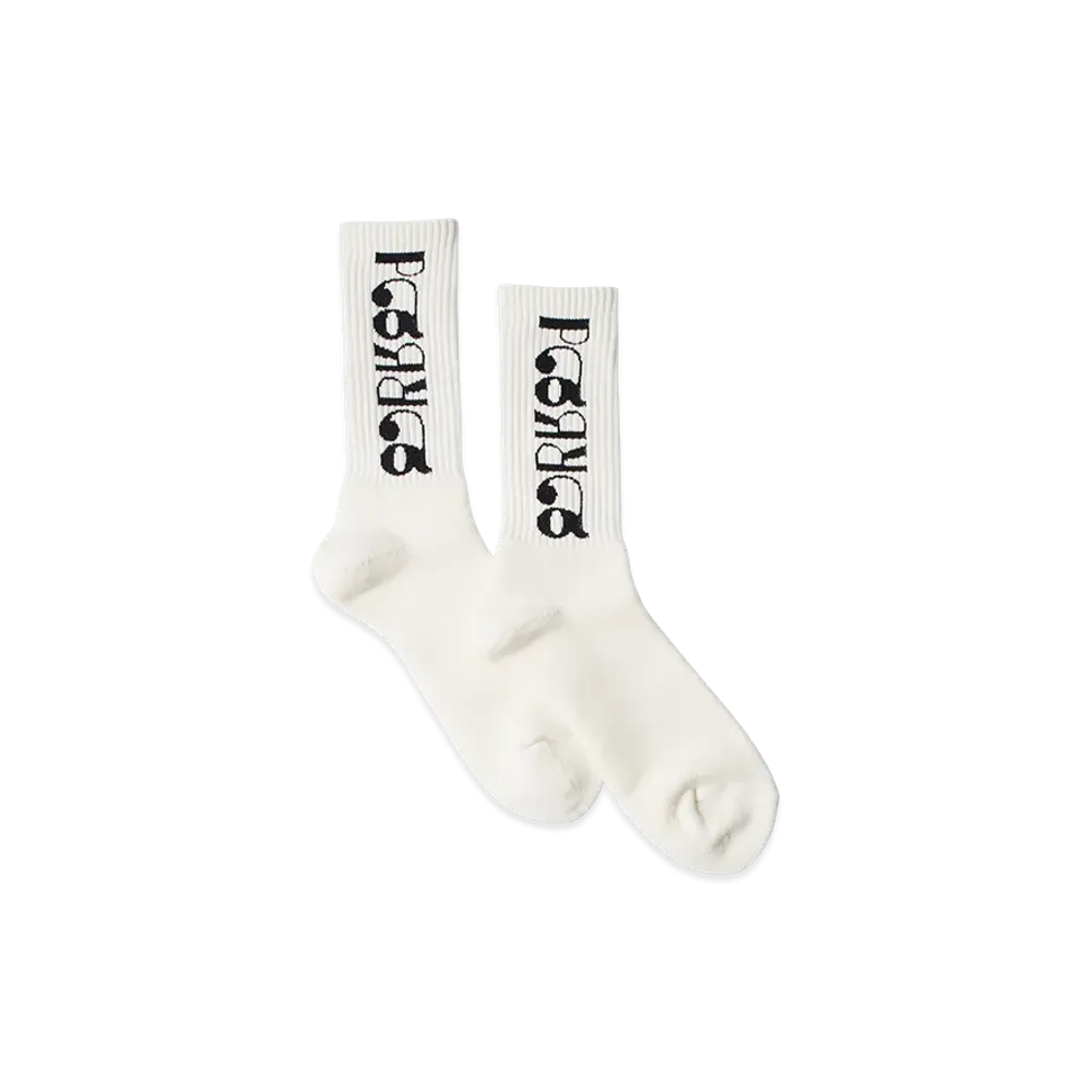 by Parra Tokyo Logo Crew Socks "White"