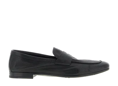 PRADA Leather Loafers "Black"
