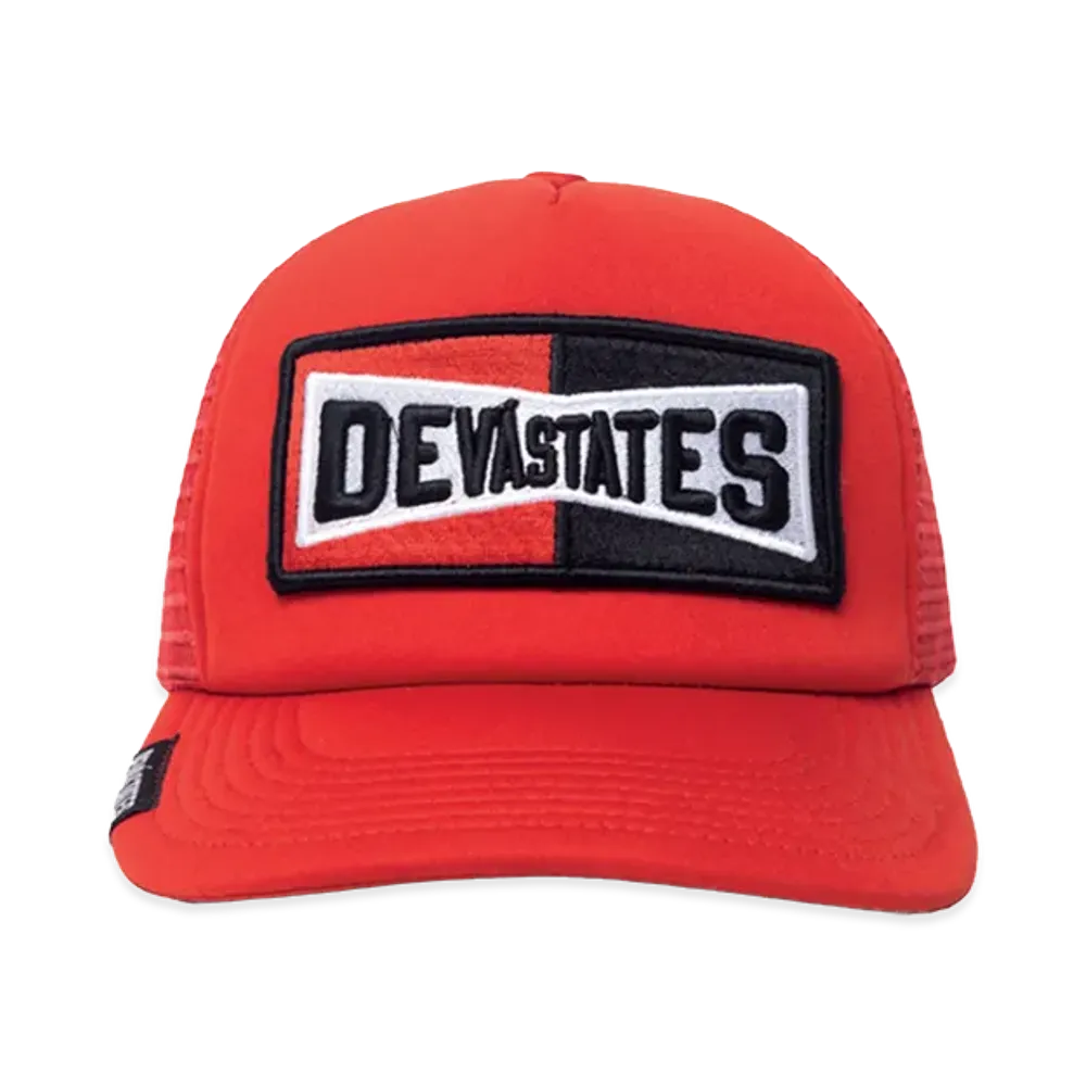 DEVA STATES Trucker Cap Grease "Red"