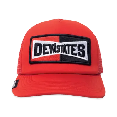 DEVA STATES Trucker Cap Grease "Red"