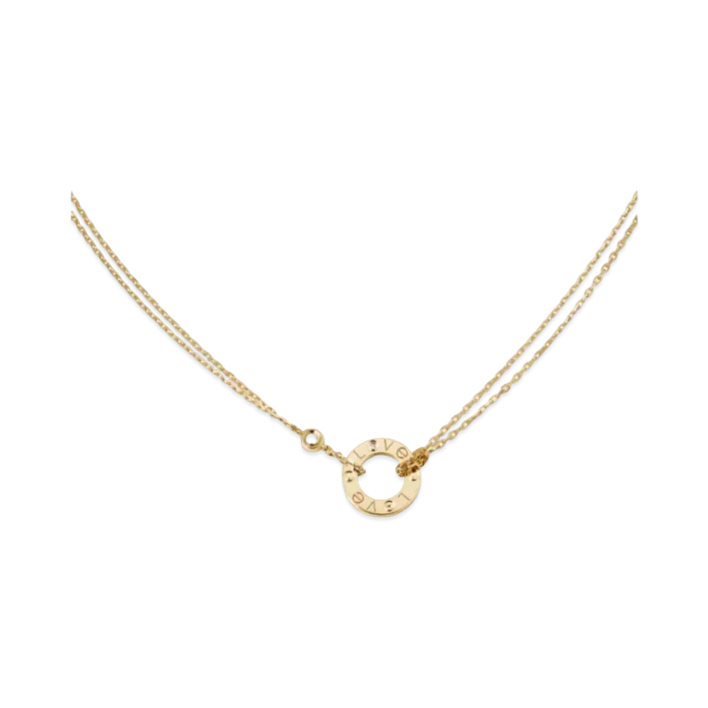 Cartier Love Necklace, 2 Diamonds