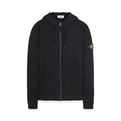 Stone Island 61420 Full Zip Hooded Sweatshirt - 20FW "Black"