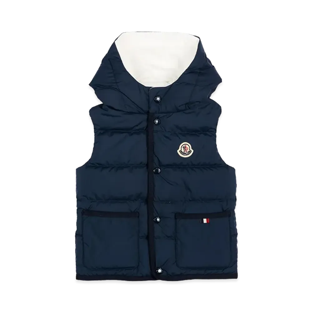 MONCLER Kids Down Vest "Dark Blue"