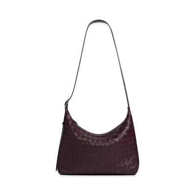 Bottega Veneta Small Traveller "Dark Barolo"