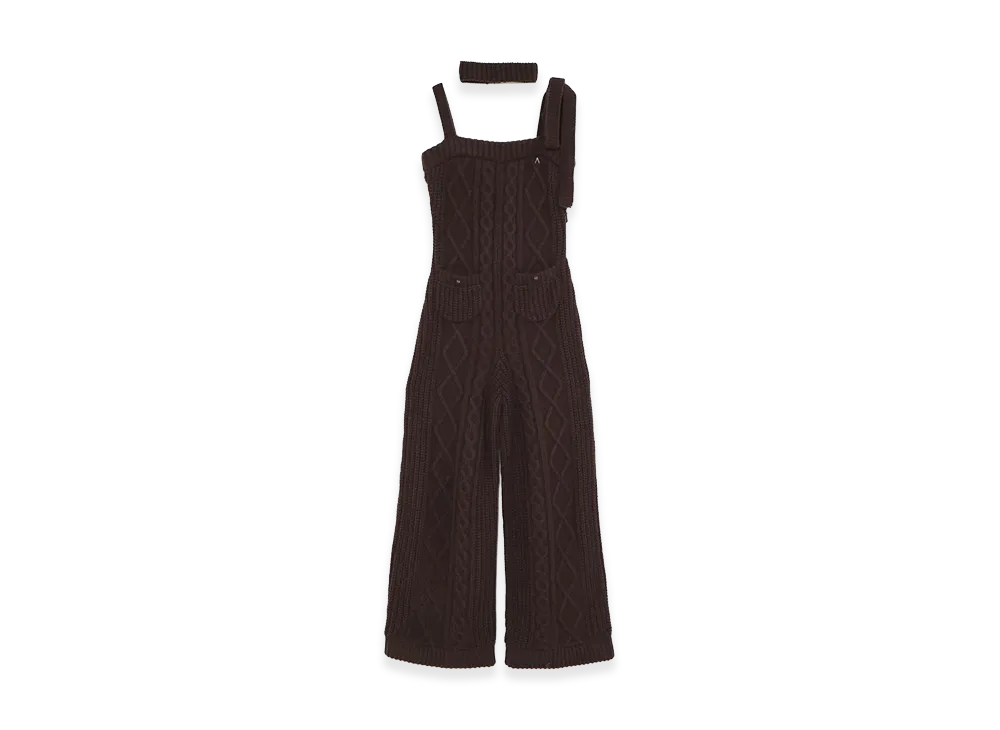 ANDMARY Women's Cable Knit Rompers "Brown"