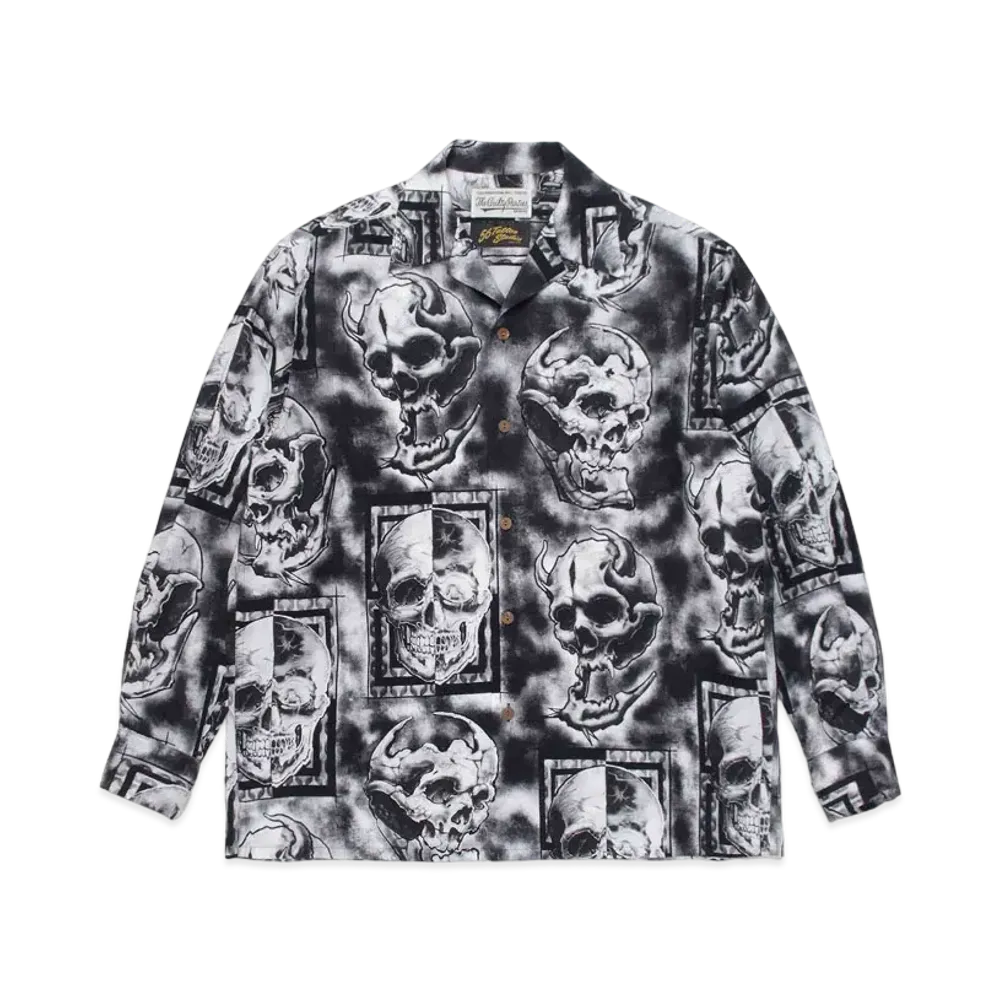 WACKO MARIA 56 TATTOO STUDIO / HAWAIIAN SHIRT "Grey"