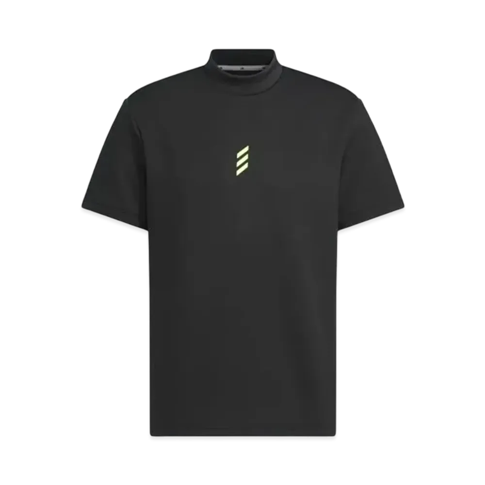adidas Code Chaos Mock Neck Short Sleeve Shirt "Black"
