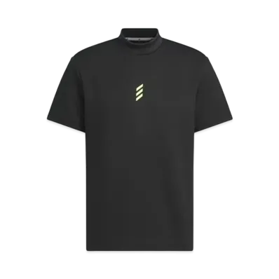 adidas Code Chaos Mock Neck Short Sleeve Shirt "Black"