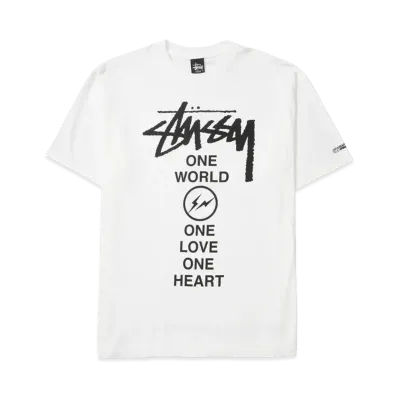 Stussy x Fragment Design One World One Heart Tee "White"