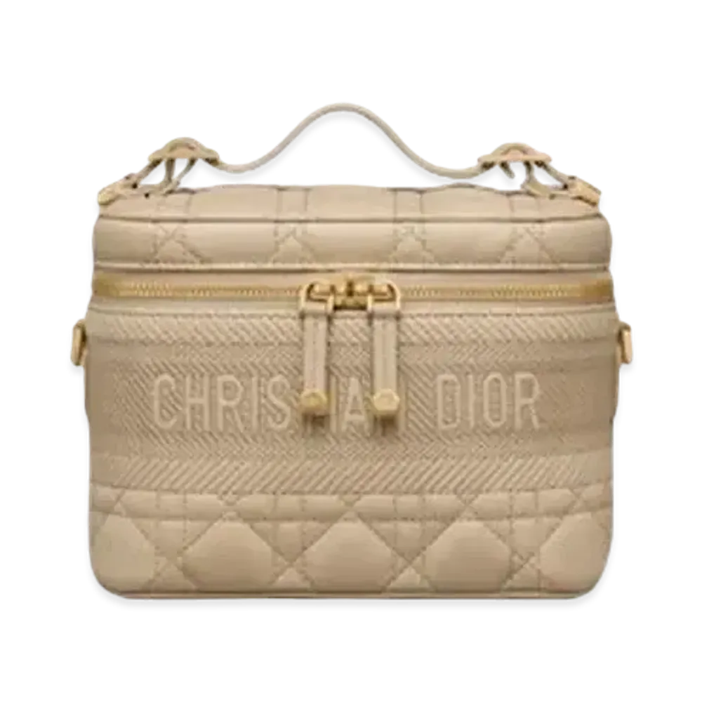 Dior Small Diortravel Vanity Case "Beige"