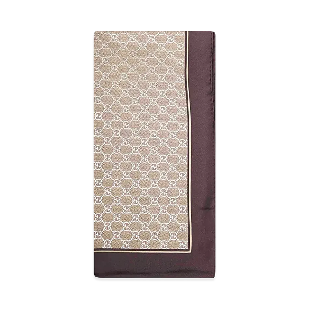 GUCCI Women's GG Lame Scarf "Printed"