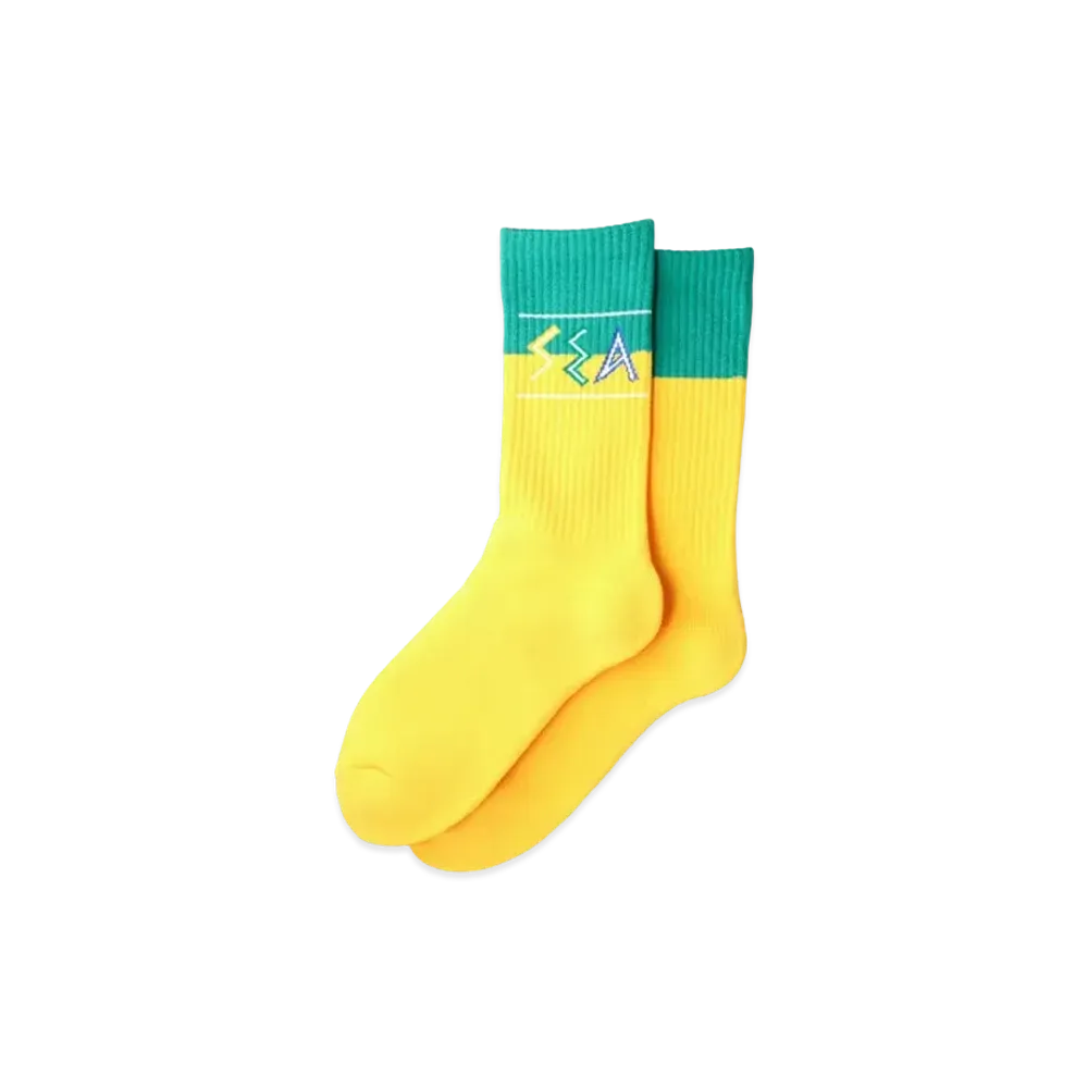 WIND AND SEA WDS (ZULU-TONGUE) SOX "Yellow Green"
