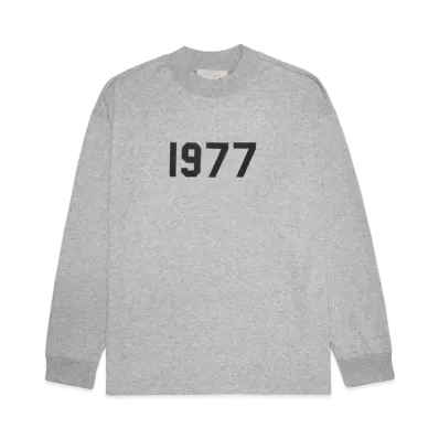 FEAR OF GOD ESSENTIALS 1977 L/S T-SHIRT "Dark Oatmeal"