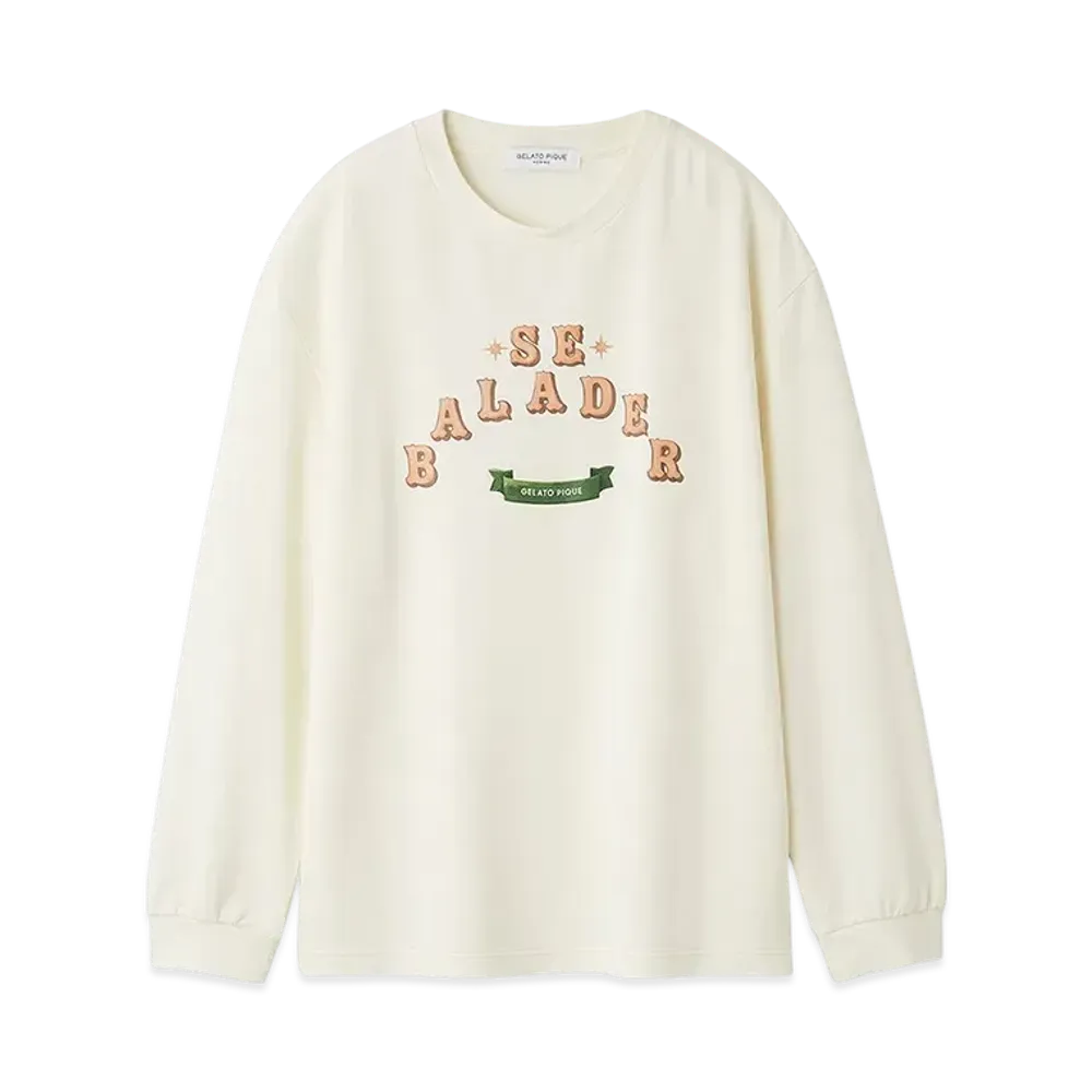 GELATO PIQUE Homme Inlay Ribbon Logo Print Long T-Shirt "Off White"