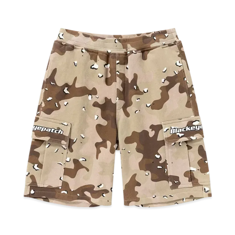 BlackEyePatch Tactical Logo Cargo Shorts "Desert Camo"