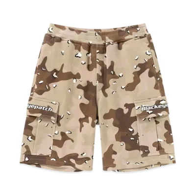 BlackEyePatch Tactical Logo Cargo Shorts "Desert Camo"