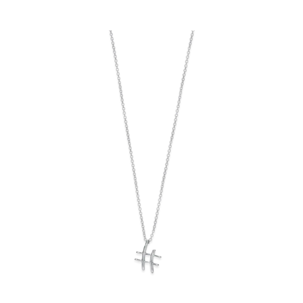 Tiffany & Co. Paloma's GraffitiHashtag Pendant "Silver"