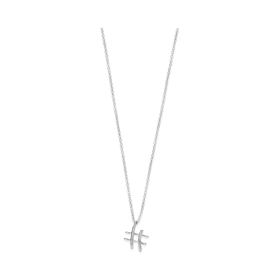 Tiffany & Co. Paloma's GraffitiHashtag Pendant "Silver"