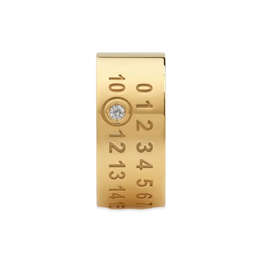 Maison Margiela Numbering Twisted Diamond Ring "Gold"