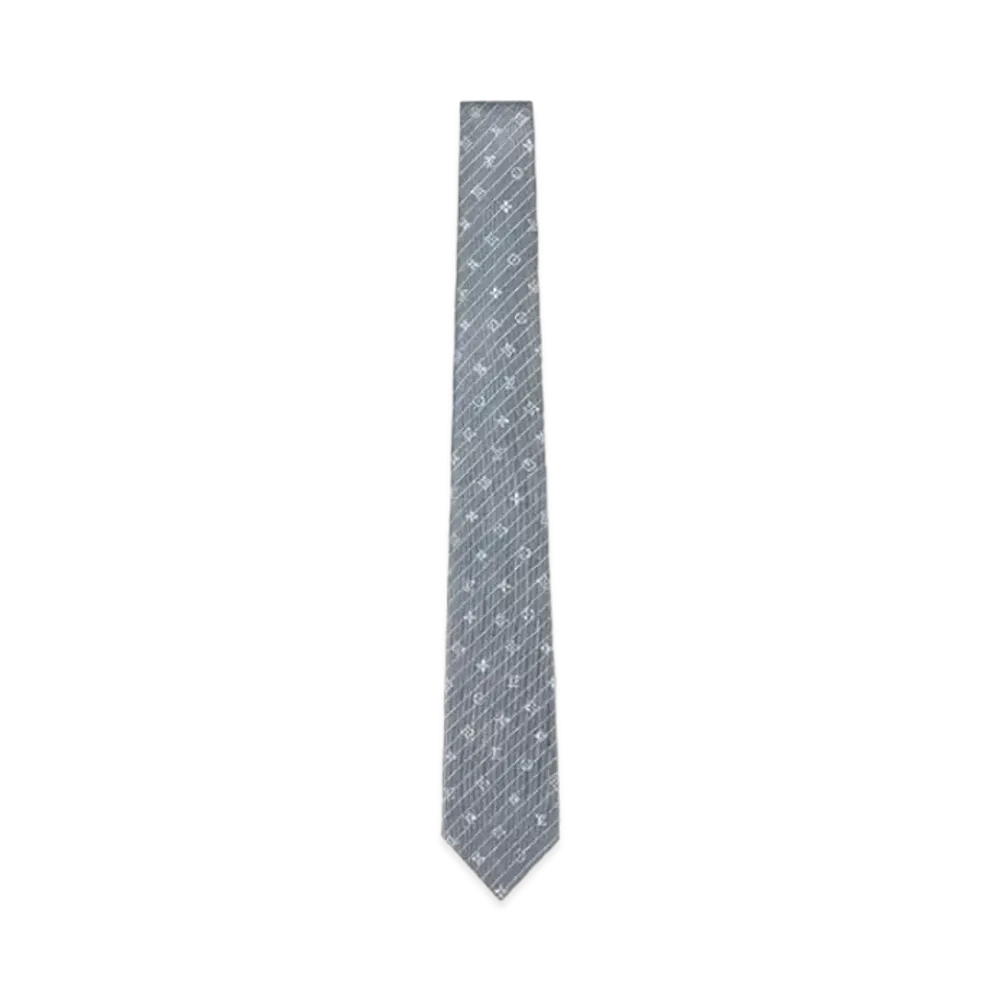 Louis Vuitton MNG Interlace Tie "Gray"