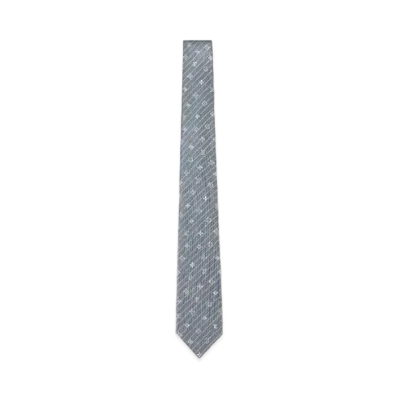 Louis Vuitton MNG Interlace Tie "Gray"