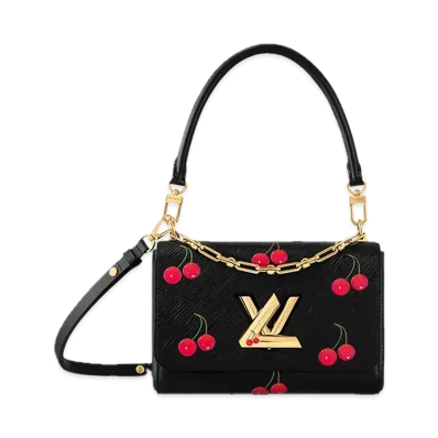 Louis Vuitton x Takashi Murakami Twist MM "Cherry Black"