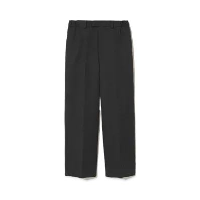 UNDERCOVER Wool Wide Easy Pants "T.Charcoal"