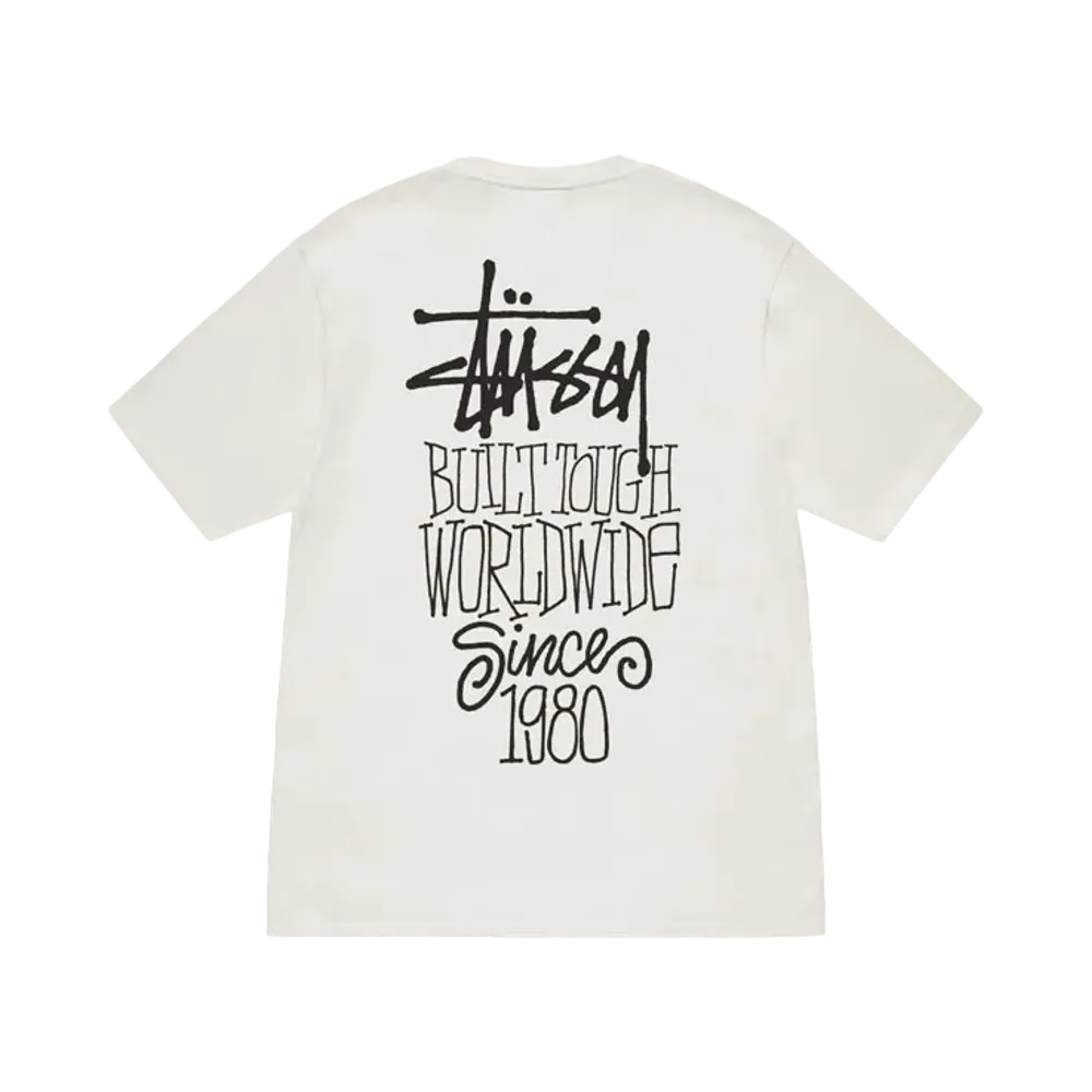 Stussy Built Tough Tee Pigment Dyed "Natural"