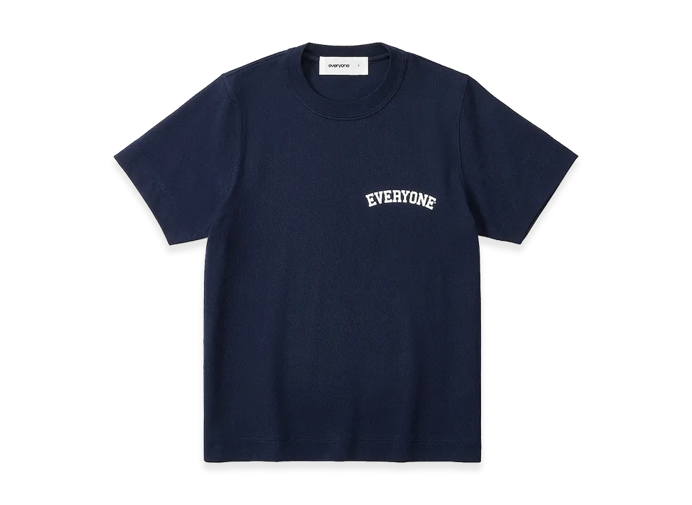 everyone Women's Collegiate Logo Tee Shirt "Navy/White"
