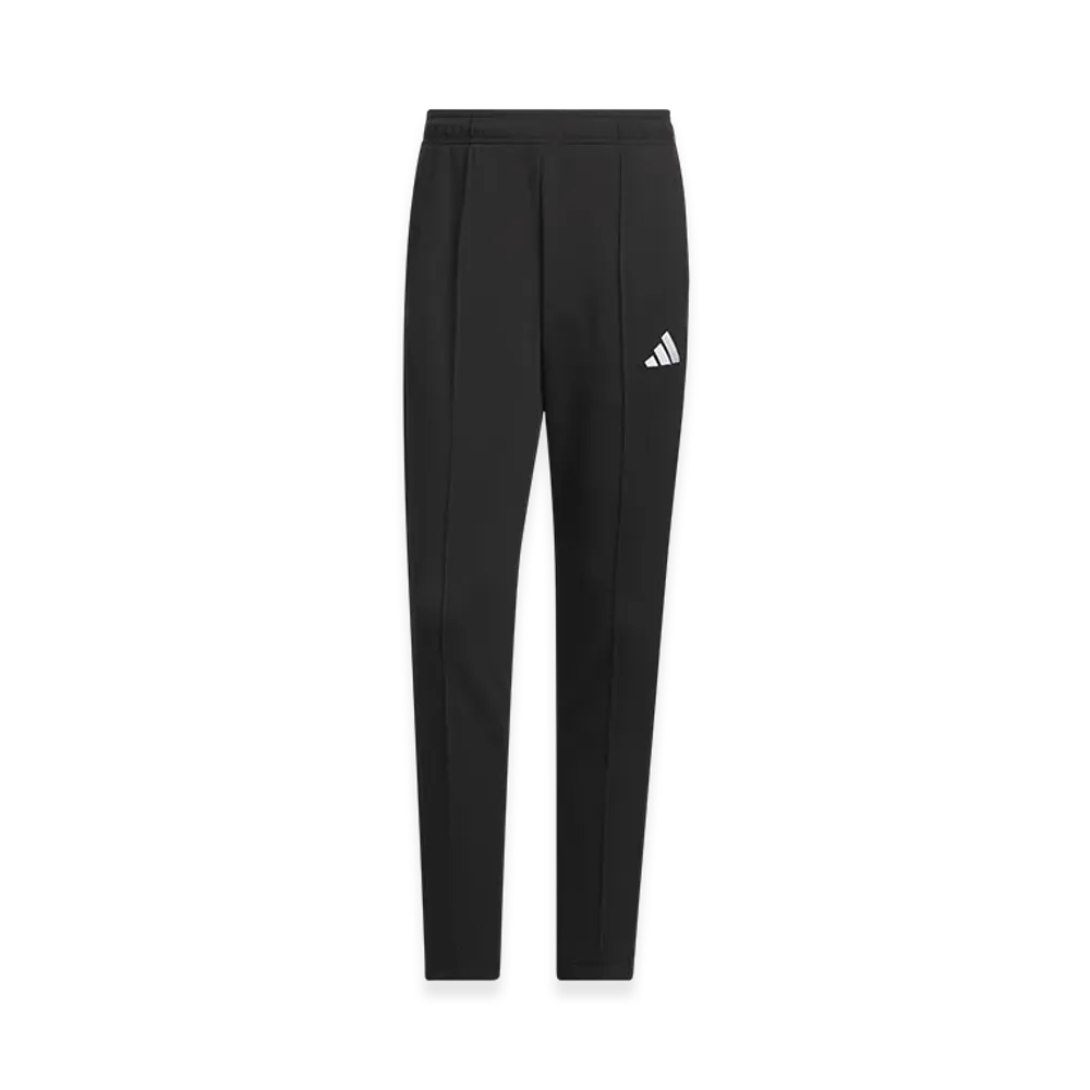 adidas Three Stripes Slim Fit Double Knit Open Hem Track Pants "Black/White"