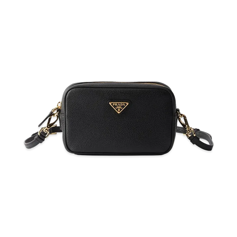 PRADA Leather Mini Bag "Black"