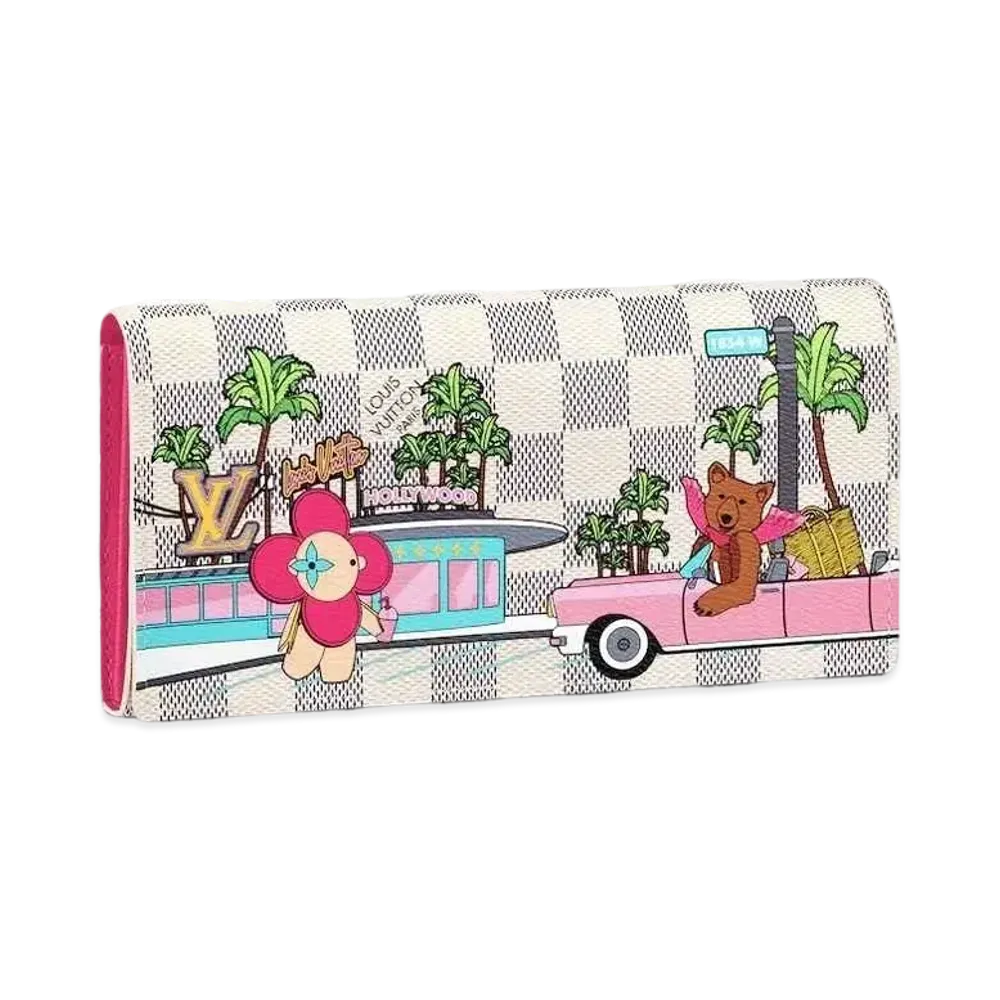 Louis Vuitton Sarah Wallet Damier Azur Vivienne Holiday 