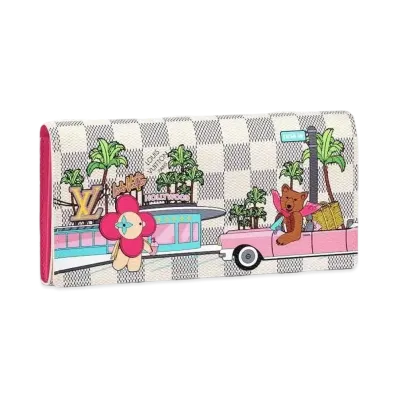 Louis Vuitton Sarah Wallet Damier Azur Vivienne Holiday