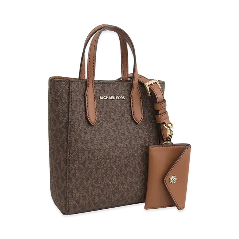 MICHAEL KORS Women's Vincent XS Xbody W/Crd Attch "Brown"