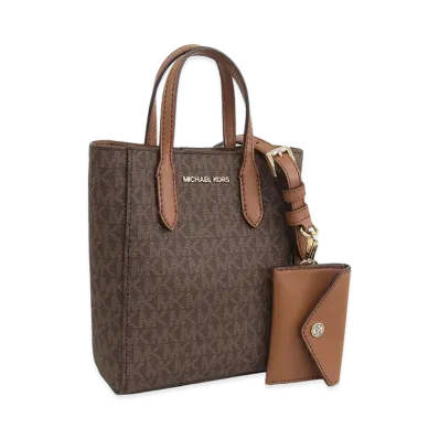 MICHAEL KORS Women's Vincent XS Xbody W/Crd Attch "Brown"