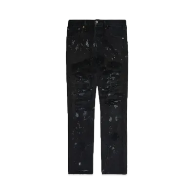 INNOCENCE NYC DESTROY LEATHER DENIM PANTS 31inch "Lt Denim"