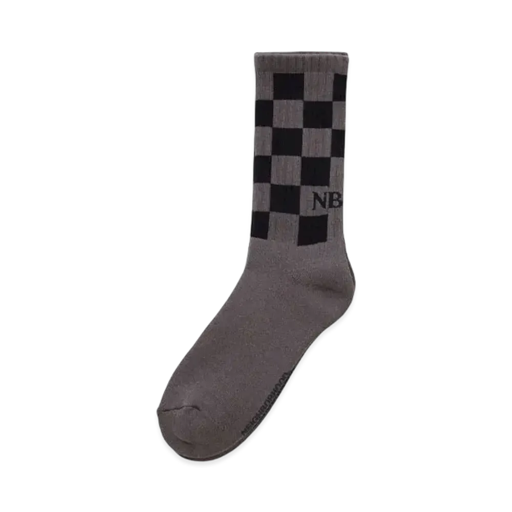 NEIGHBORHOOD Checker Socks "Gray"