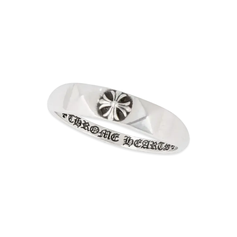 Chrome Hearts Bubble Gum Ring W / Pyramid / CH Plus "Silver"