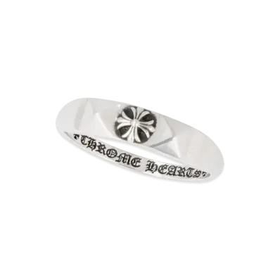 Chrome Hearts Bubble Gum Ring W / Pyramid / CH Plus "Silver"
