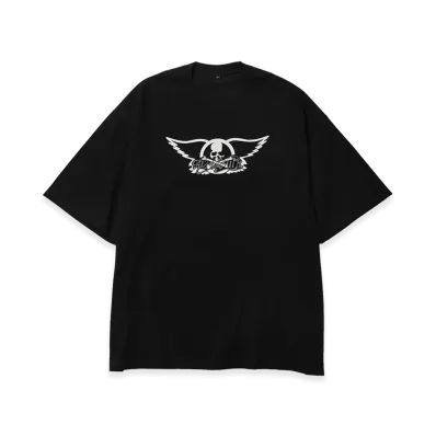 MASTERMIND WORLD x AEROSMITH Multi Band Logos S/S Tee "Black"